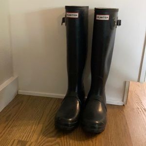 Navy Hunter Boots
